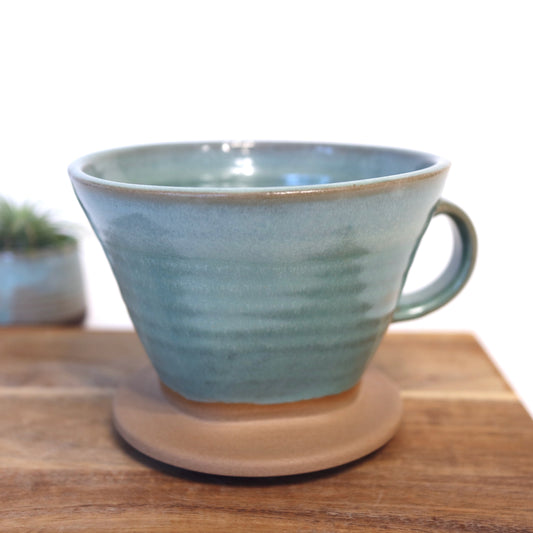 Coffee Dripper in Sea Green Glaze