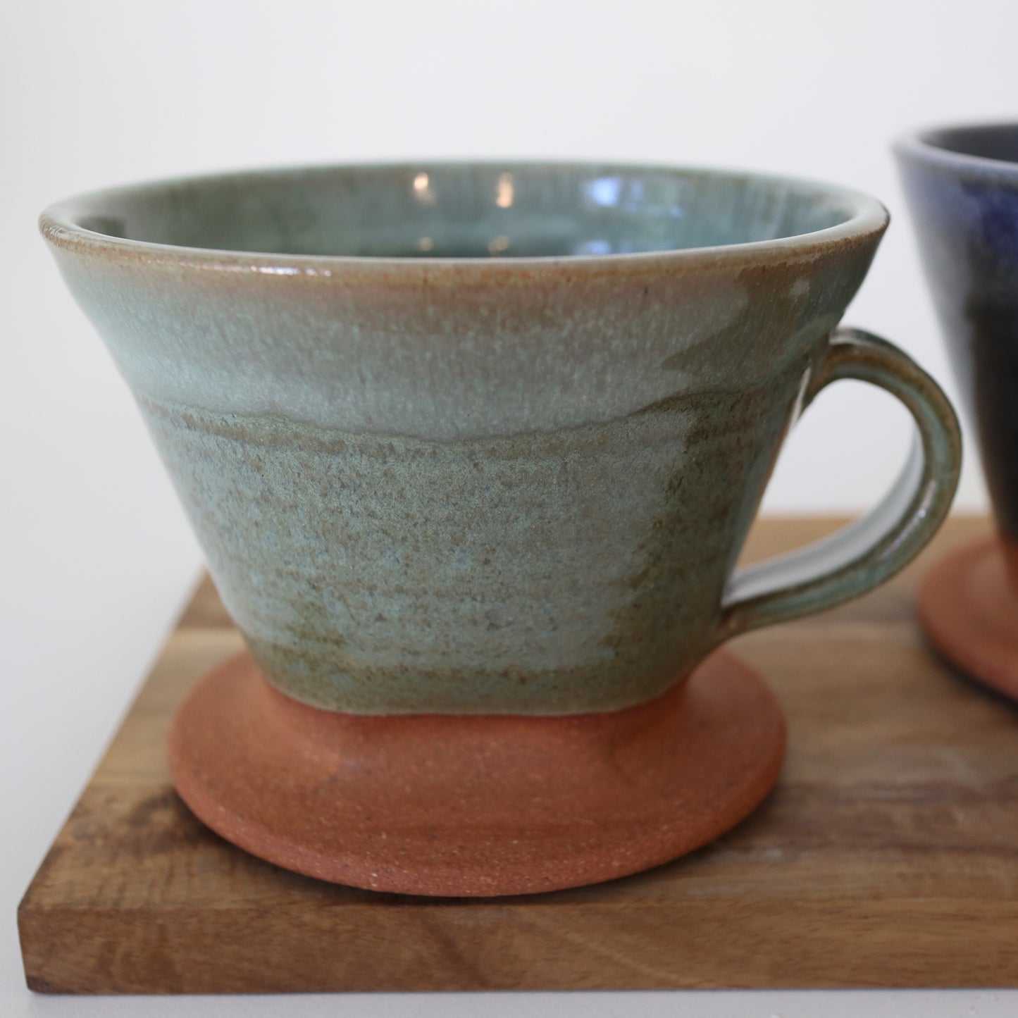 Pour over coffee dripper in Stone Green Glaze
